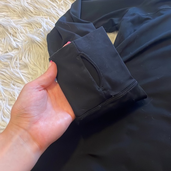 Black Athletic Quarter Zip Jacket - Picture 3 of 6